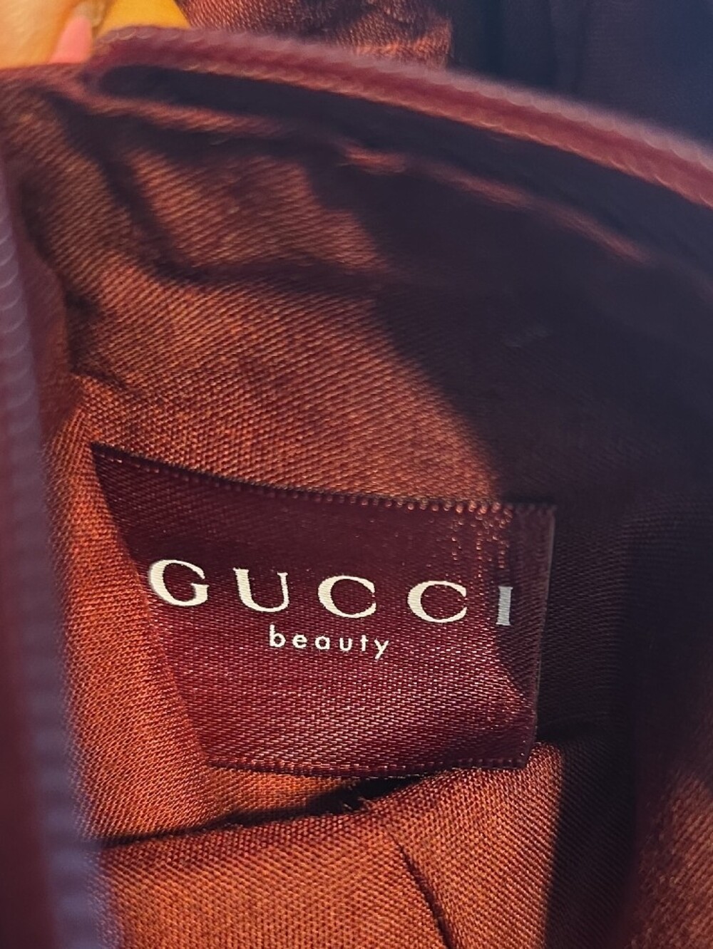 Gucci Beauty Burgundy Cosmetic Pouch - Picture 3 of 6